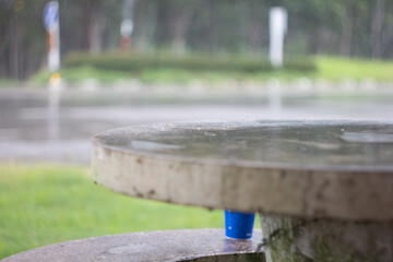 Fototapeta premium fountain in the garden