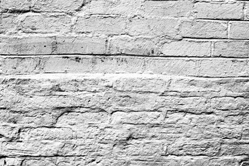 Texture of a brick wall with cracks and scratches which can be used as a background