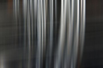 Obraz premium blur image of steel wire mesh net roll
