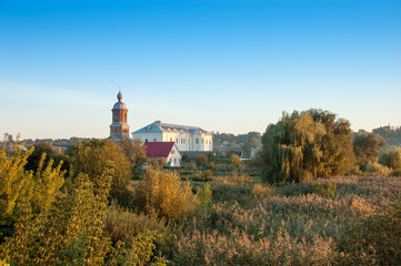 church abbey in the town of Bar in Ukraine in autumn