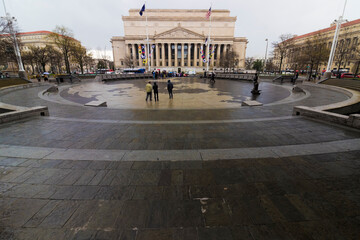 Urbanscape from Market Square adjacent to Pennsylvania Avenue NW, Penn Quarter, Washington DC