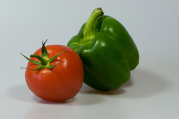 healthy food, red pepper, tomatoes, vitamins