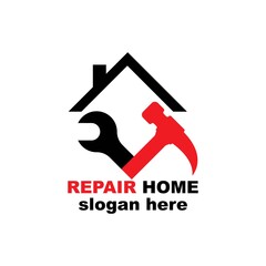 Home Repair Logo Template Design,
