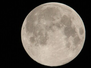 Satellite moon crater large round beautiful light bright