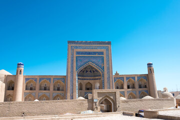 Fototapeta na wymiar Ancient city of Itchan Kala in Khiva, Uzbekistan. Itchan Kala is Unesco World Heritage Site.