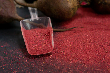 beet powder, flour for cooking various dishes, use as a dye. low carb diet, gluten free, planted based vegan food
