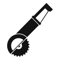 Angle grinder icon. Simple illustration of angle grinder vector icon for web design isolated on white background