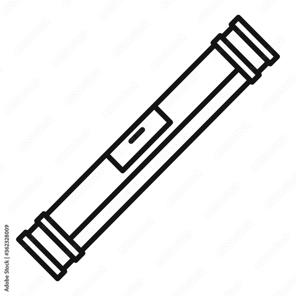 Poster level bar icon. outline level bar vector icon for web design isolated on white background