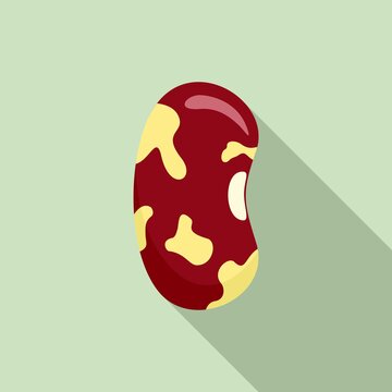 recommend clip art: Kidney bean plant icon. Flat illustration of kidney bean plant vector icon for web design