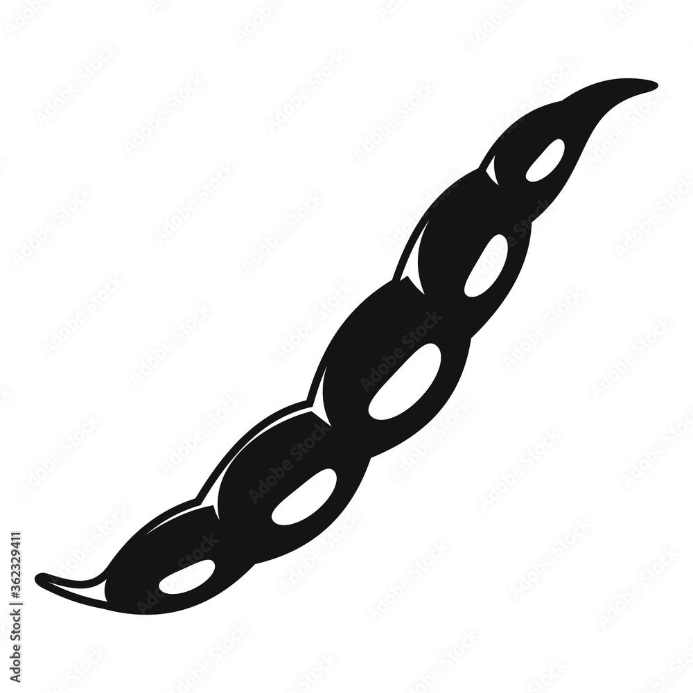 Poster soy kidney bean icon. simple illustration of soy kidney bean vector icon for web design isolated on 