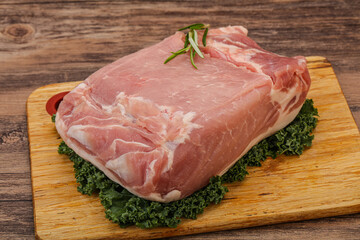Pork meat piece for cooking