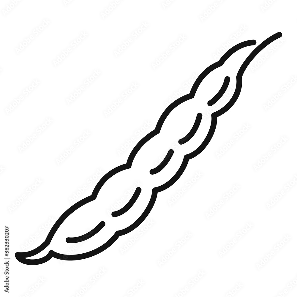 Poster raw kidney bean icon. outline raw kidney bean vector icon for web design isolated on white backgroun