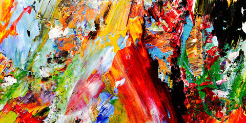 Colorful abstract background wallpaper. Modern motif visual art.  Mixtures of oil paint. Trendy...