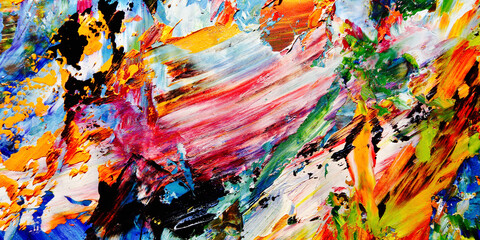 Colorful abstract background wallpaper. Modern motif visual art.  Mixtures of oil paint. Trendy...