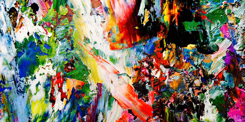 Colorful abstract background wallpaper. Modern motif visual art.  Mixtures of oil paint. Trendy...