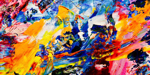 Colorful abstract background wallpaper. Modern motif visual art.  Mixtures of oil paint. Trendy...