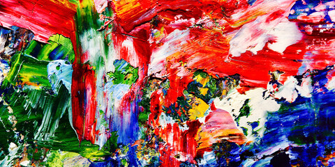 Colorful abstract background wallpaper. Modern motif visual art.  Mixtures of oil paint. Trendy...