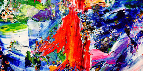 Colorful abstract background wallpaper. Modern motif visual art.  Mixtures of oil paint. Trendy...