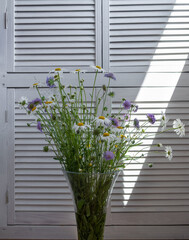  bouquet of wildflowers in a vase
