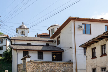 Fototapeta na wymiar Old houses at Village of Delchevo, Blagoevgrad region, Bulgaria