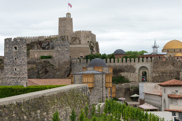 Fototapeta na wymiar Rabati Castle. a famous historic site in Akhaltsikhe, Samtskhe-Javakheti, Georgia.