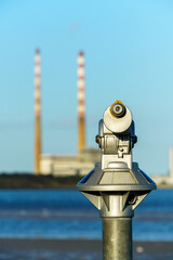View at The Poolbeg Generating Station Dublin, Ireland