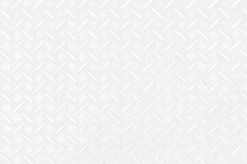 Old white metal diamond texture background.
