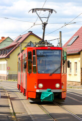 Fototapeta na wymiar Strassenbahn Frankfurt an der Oder