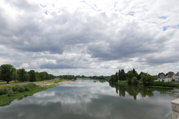 Fototapeta na wymiar la Charite sur Loire June 2020 