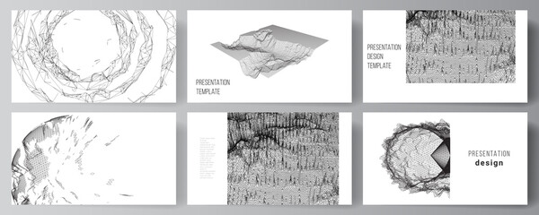 Vector layout of presentation slides design business templates, template for brochure, cover, business report. Abstract 3d digital backgrounds for futuristic minimal technology concept design.