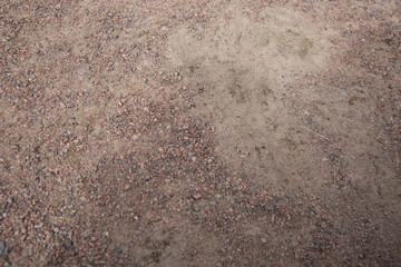 Texture of the soil light color content