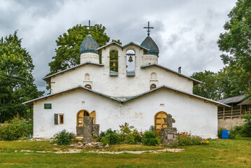 Fototapeta na wymiar Church of the Intercession and Nativity, Pskov, Russia