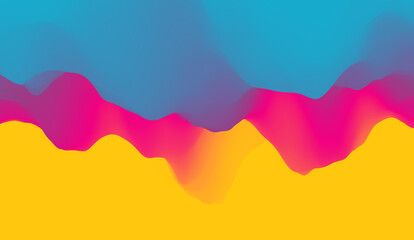 Abstract background with dynamic effect. Creative design with vibrant gradients. 3D vector Illustration.