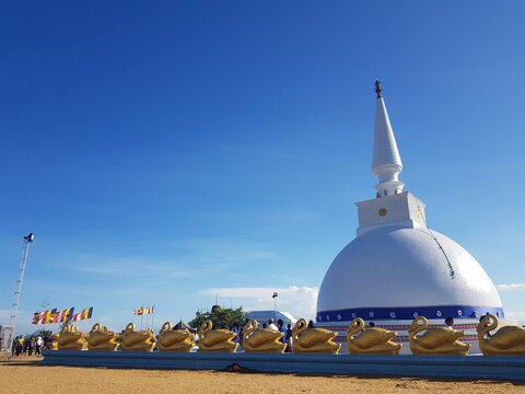 Buddha stupa in Nelligala, Srilanka 