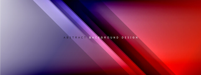 Motion concept neon shiny lines on liquid color gradients abstract backgrounds. Dynamic shadows and lights templates for text