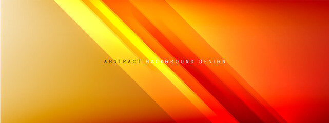 Motion concept neon shiny lines on liquid color gradients abstract backgrounds. Dynamic shadows and lights templates for text