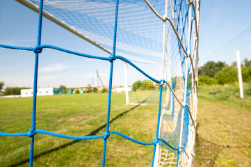 Fototapeta premium Football gate and football net.