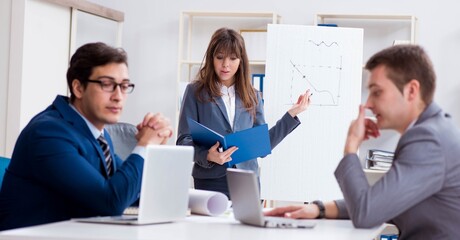 Fototapeta premium Business meeting with employees in the office