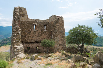 Fototapeta na wymiar Jvari Monastery in Mtskheta, Mtskheta-Mtianeti, Georgia. It is part of the World Heritage Site - Historical Monuments of Mtskheta.