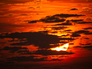 Dark Clouds Covering The Sun