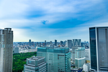Obraz premium 東京都港区浜松町から見た東京の都市景観