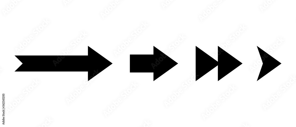 Poster set of black vector arrows. collection arrow icon. arrow vector icon. arrows isolated on white backg