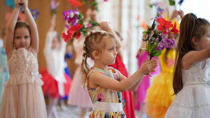 Children's performance at the festival in kindergarten