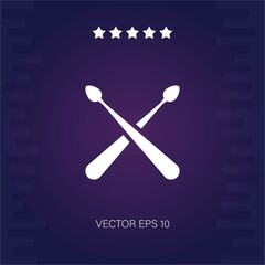 drum sticks vector icon