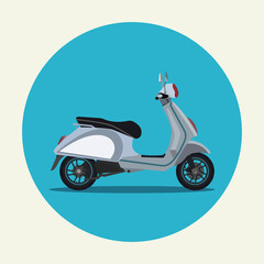 Fototapeta na wymiar Scooter design vector illustration. Transportation concept