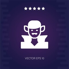 vampire woman vector icon