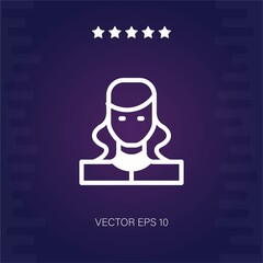 woman avatar vector icon