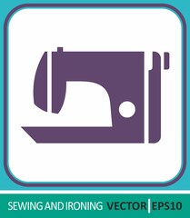 Sewing machine. Vector Icon. Simple vector illustration for graphic and web design.