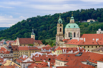 Obraz premium View of the traditional buildings and old town in Prague, Czech Republic