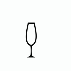 wine glass icon vector